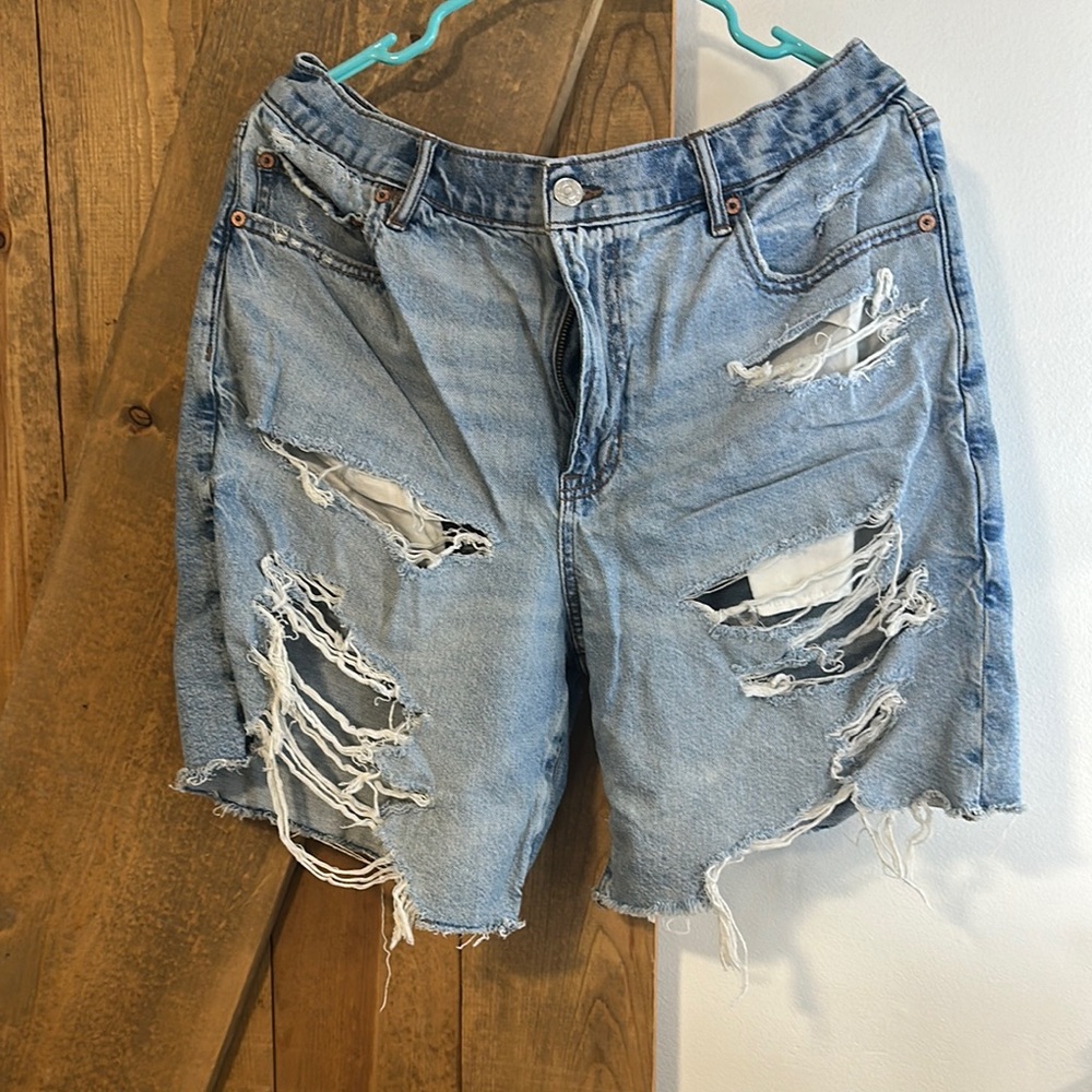 Blue Denim Bermuda Shorts